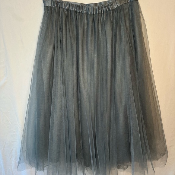 Jenny Yoo Anthropologie Rosie Skirt | Mayan Blue | Sz Medium | NWT #600 - Picture 3 of 10